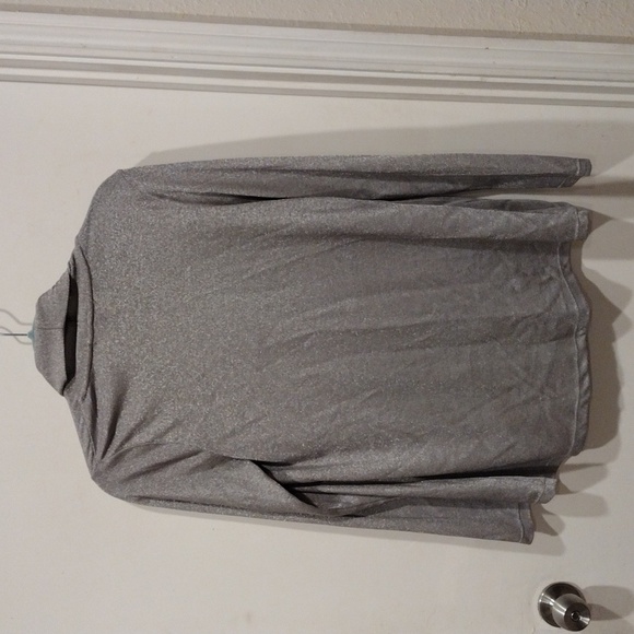 Lauren Ralph Lauren Women's Silver Shimmer Open Front Cardigan Sweater Sz S - Picture 7 of 7